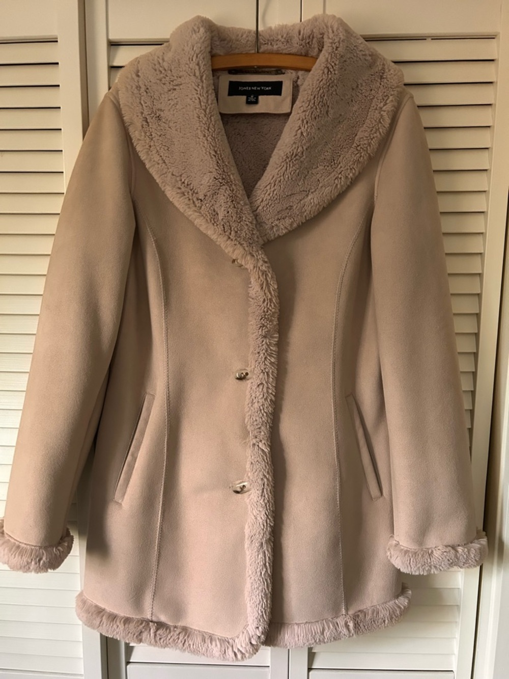 Jones New York Faux Shearling Coat
